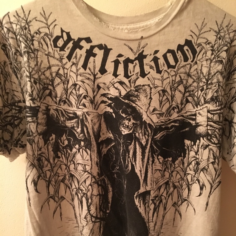Affliction T-shirt Korn Medium